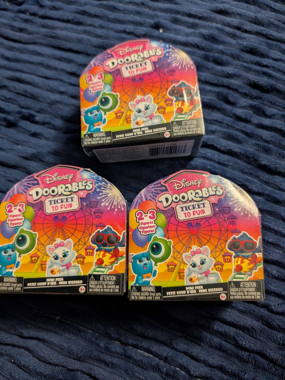 3 New Disney Doorables Ticket to Fun Blind Pack